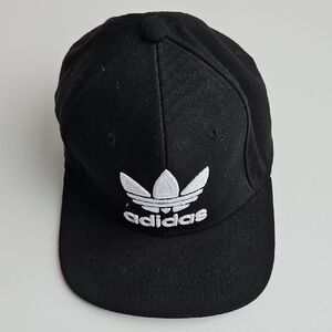 Adidas Black Hat with White Emblem